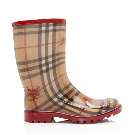 burberry haymarket check rubber rain boots|Iconic Patterns: Burberry Haymarket Check Rain Boots.